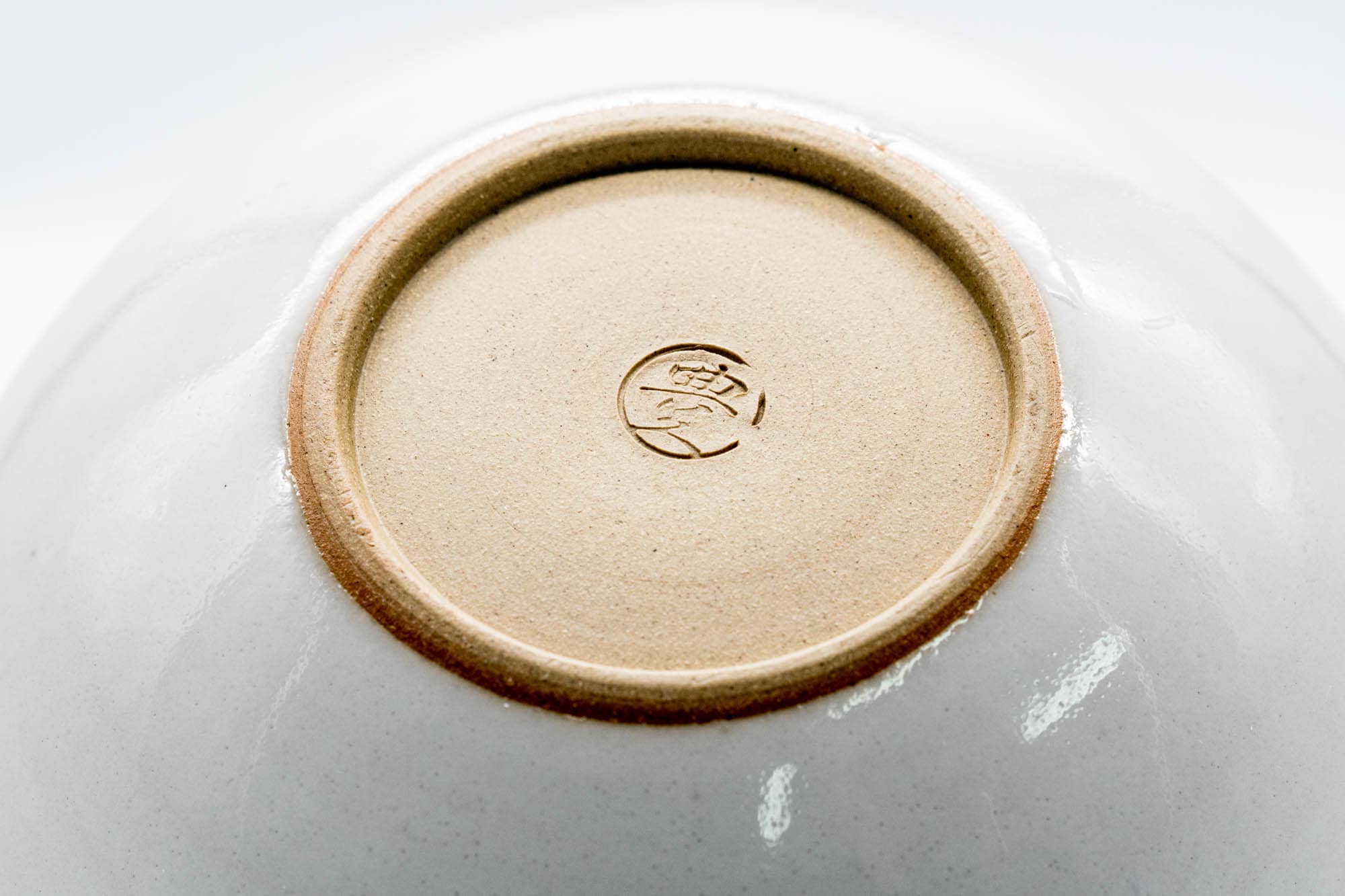 Japanese Yuzamashi - White Glazed Tokoname-yaki Spouted Bowl - 300ml