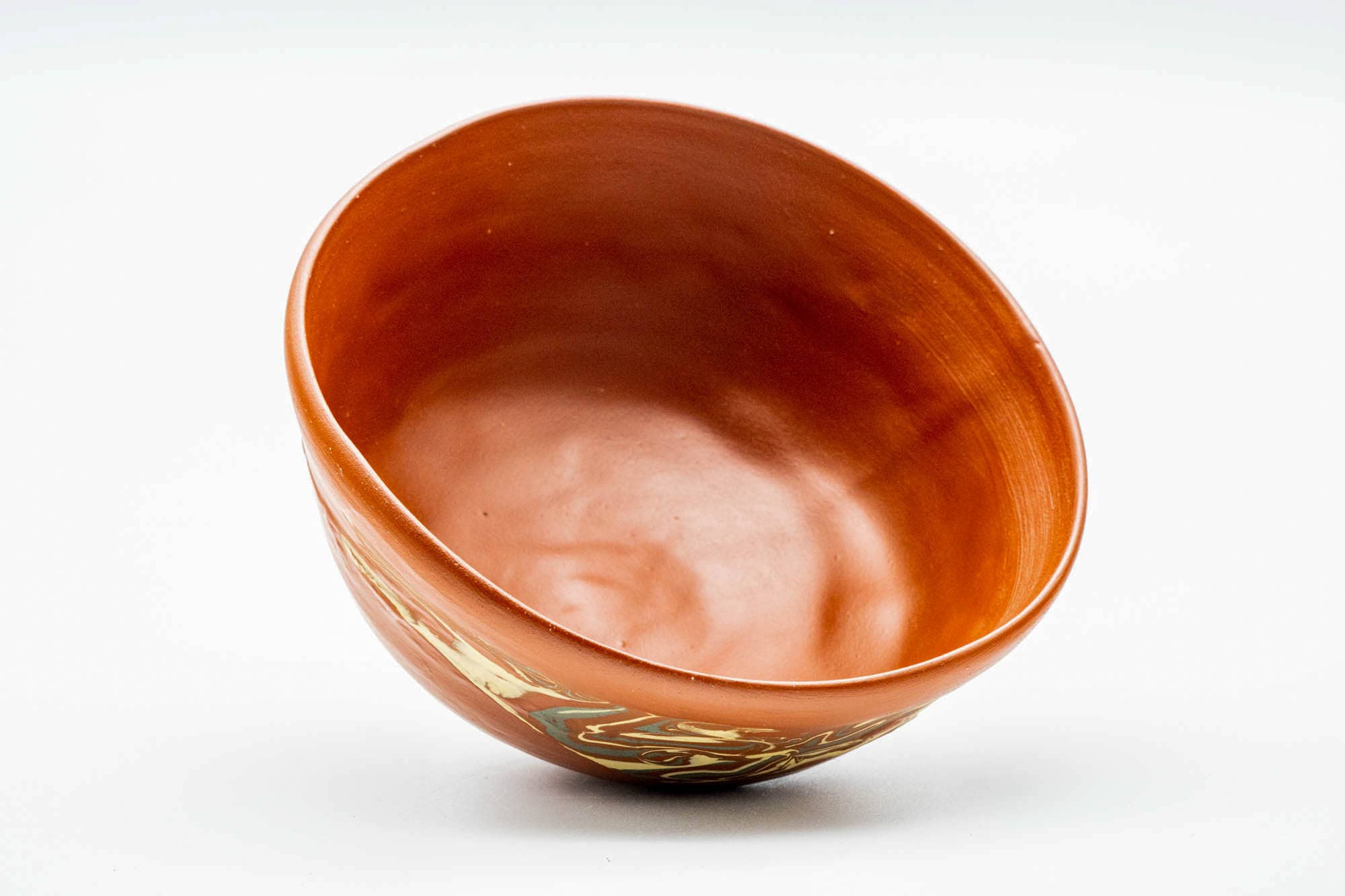 Japanese Matcha Bowl - 伸康 Nobuyasu - Nerikomi Tokoname-yaki Chawan - 250ml