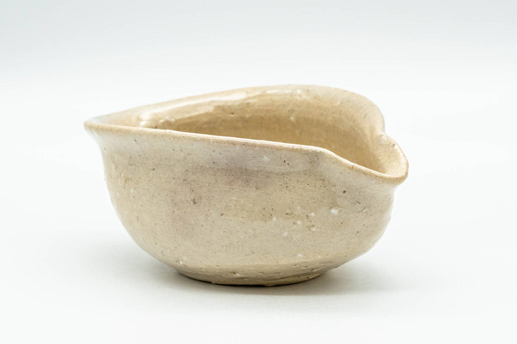 Japanese Katakuchi - Beige Water Cooler Yuzamashi with Tea Saucer - 100ml