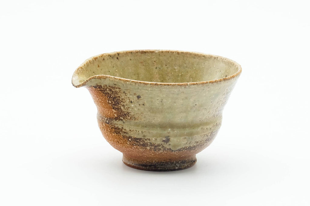 Japanese Katakuchi - Ash Glazed Shigaraki-yaki Spouted Water Cooler - 80ml