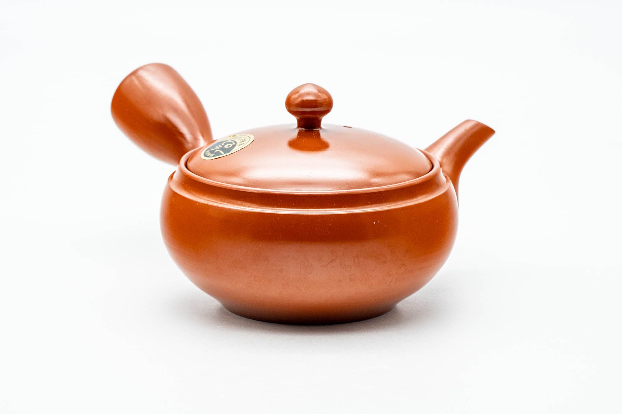 Japanese Kyusu - Classic Red Shudei Tokoname-yaki Mesh Teapot with Two Lids - 275ml