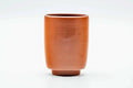 Japanese Teacup - Large Red Shudei Tokoname-yaki Yunomi - 180ml