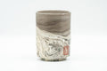 Japanese Teacup - Grey Marbled Kanji Tsutsu-gata Yunomi - 150ml