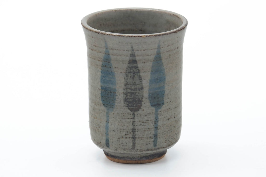 Japanese Teacups - Pair of Grey Glazed Meoto Yunomi - 120ml