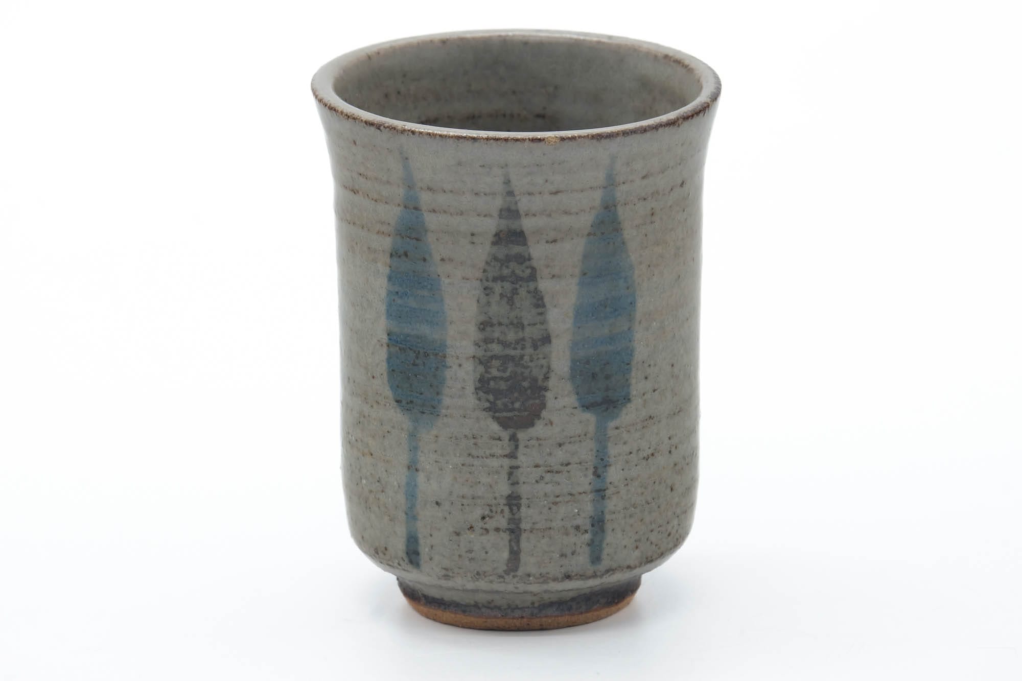 Japanese Teacups - Pair of Grey Glazed Meoto Yunomi - 120ml