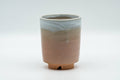 Japanese Teacup - Beige Pink White Drip-Glazed Hagi-yaki Yunomi - 140ml
