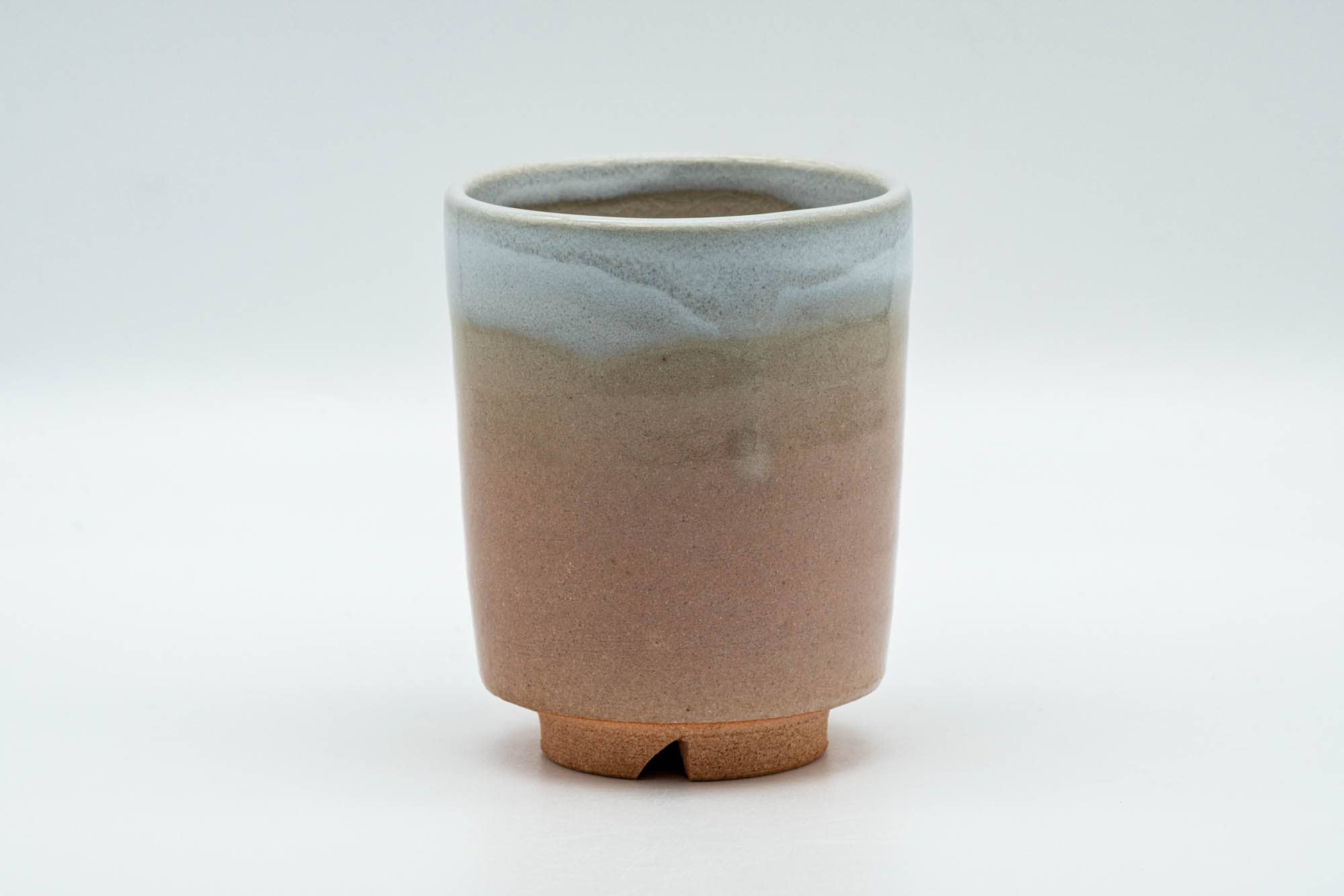 Japanese Teacup - Beige Pink White Drip-Glazed Hagi-yaki Yunomi - 140ml