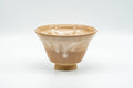 Japanese Teacup - Beige and Milky White Drip-Glazed Hagi-yaki Yunomi - 80ml