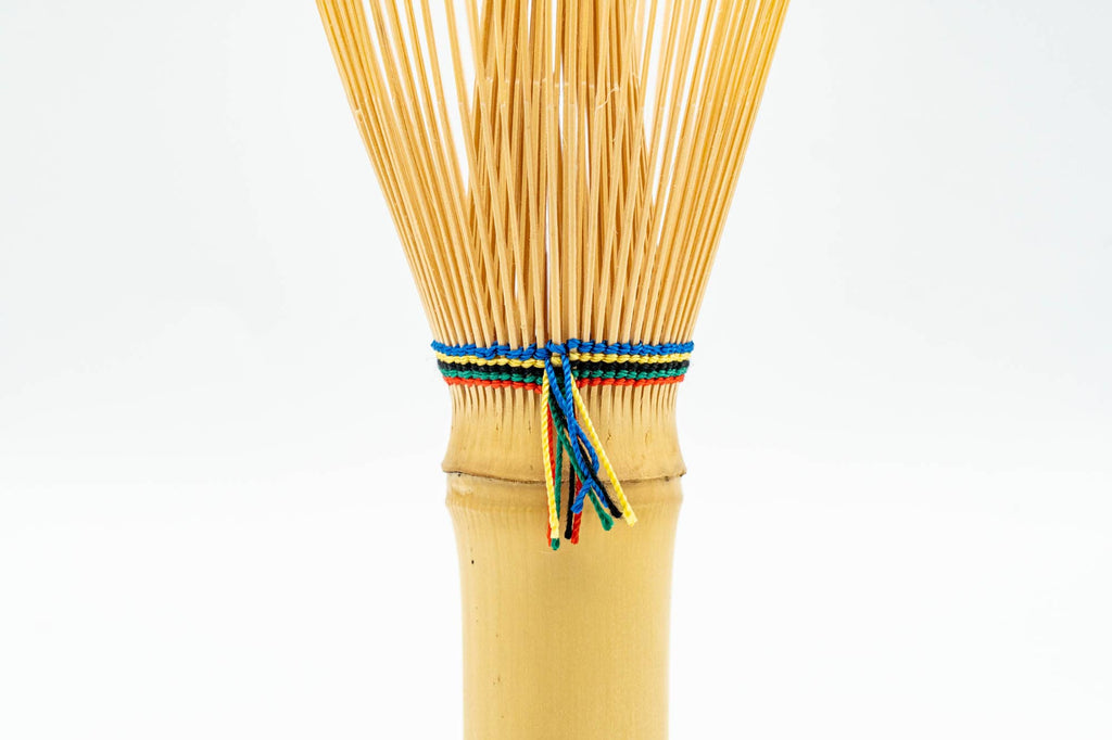 Five-Coloured Chasen - White Bamboo Matcha Whisk