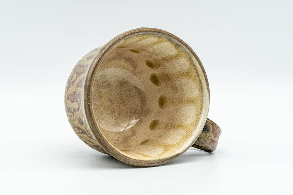 Japanese Teacup - Ash Green Drip-Glazed Ushirode Yunomi - 140ml