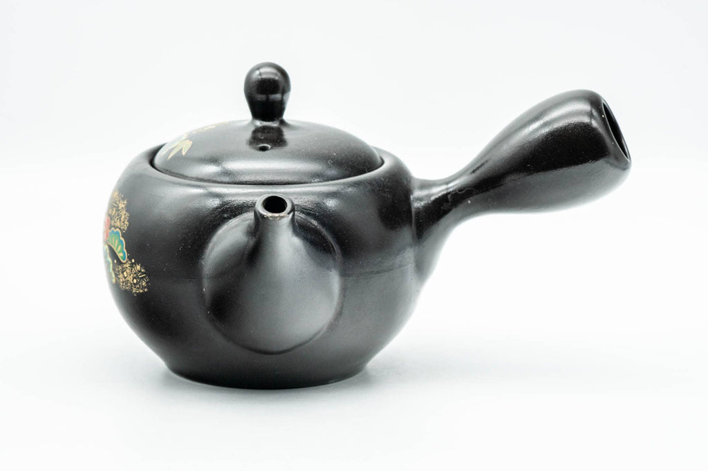 Japanese Kyusu - Bunny Rabbits and Flowers Kokudei Tokoname-yaki Teapot - 320ml
