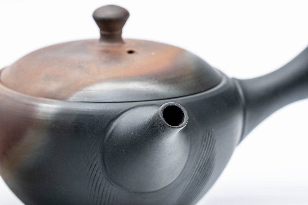 Kokudei Kushime Yōhen Tokoname Teapot - 100ml
