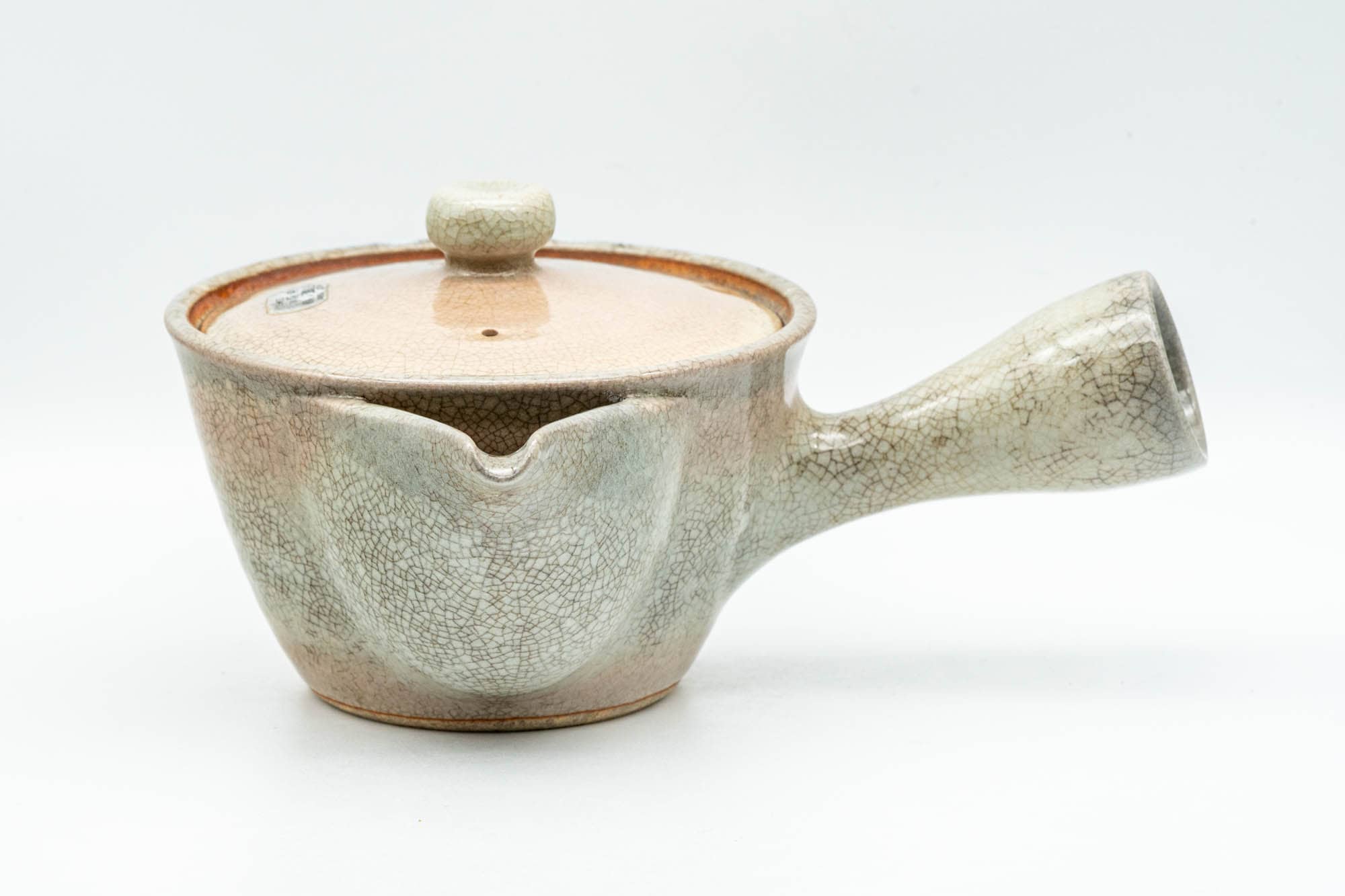 Japanese Kyusu - Beige White Hagi-yaki Do-ake Teapot - 210ml