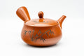 Japanese Kyusu - Bamboo Engraved Tokoname-yaki Mesh Teapot - 350ml