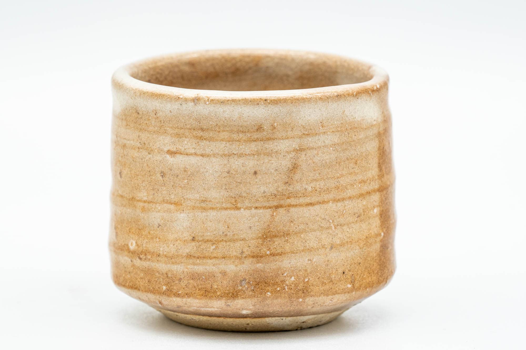 Japanese Teacup - Beige Drip-Glazed Hagi-yaki Yunomi - 70ml