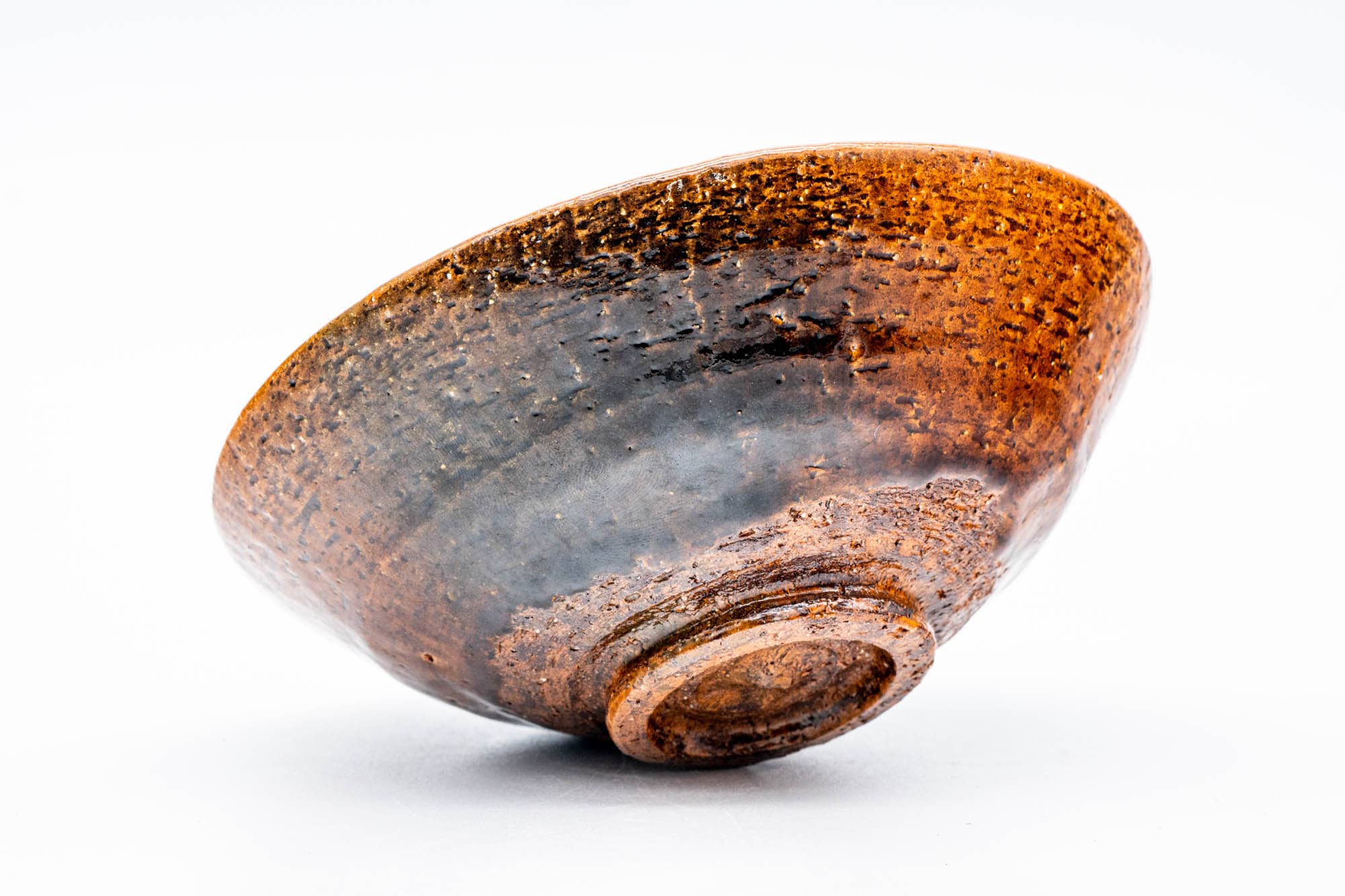 Orange Candy Glazed Raku Summer Chawan