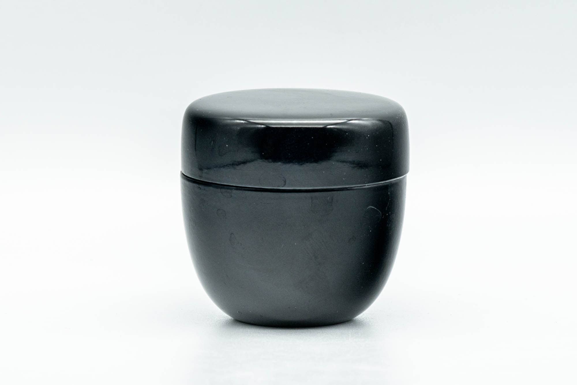 Japanese Natsume - Small Black Plastic Matcha Tea Caddy - 50ml