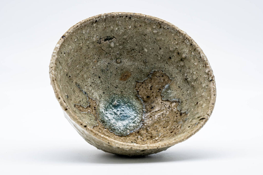 Japanese Matcha Bowl - 楽七 Rakushichi - Ash Glazed Tokoname-yaki Chawan - 300ml