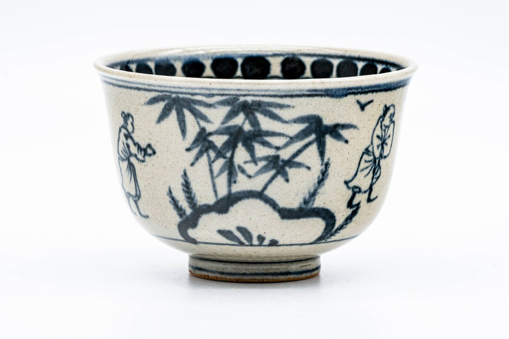 Japanese Matcha Bowl - 岩崎新定 Shinsada Iwasaki - Annan Zeze-yaki Chawan - 250ml