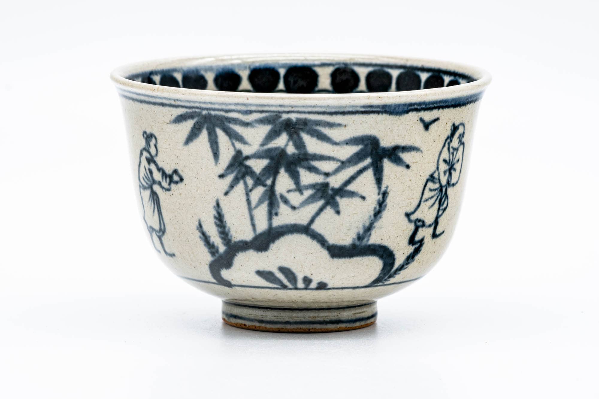 Japanese Matcha Bowl - 岩崎新定 Shinsada Iwasaki - Annan Zeze-yaki Chawan - 250ml