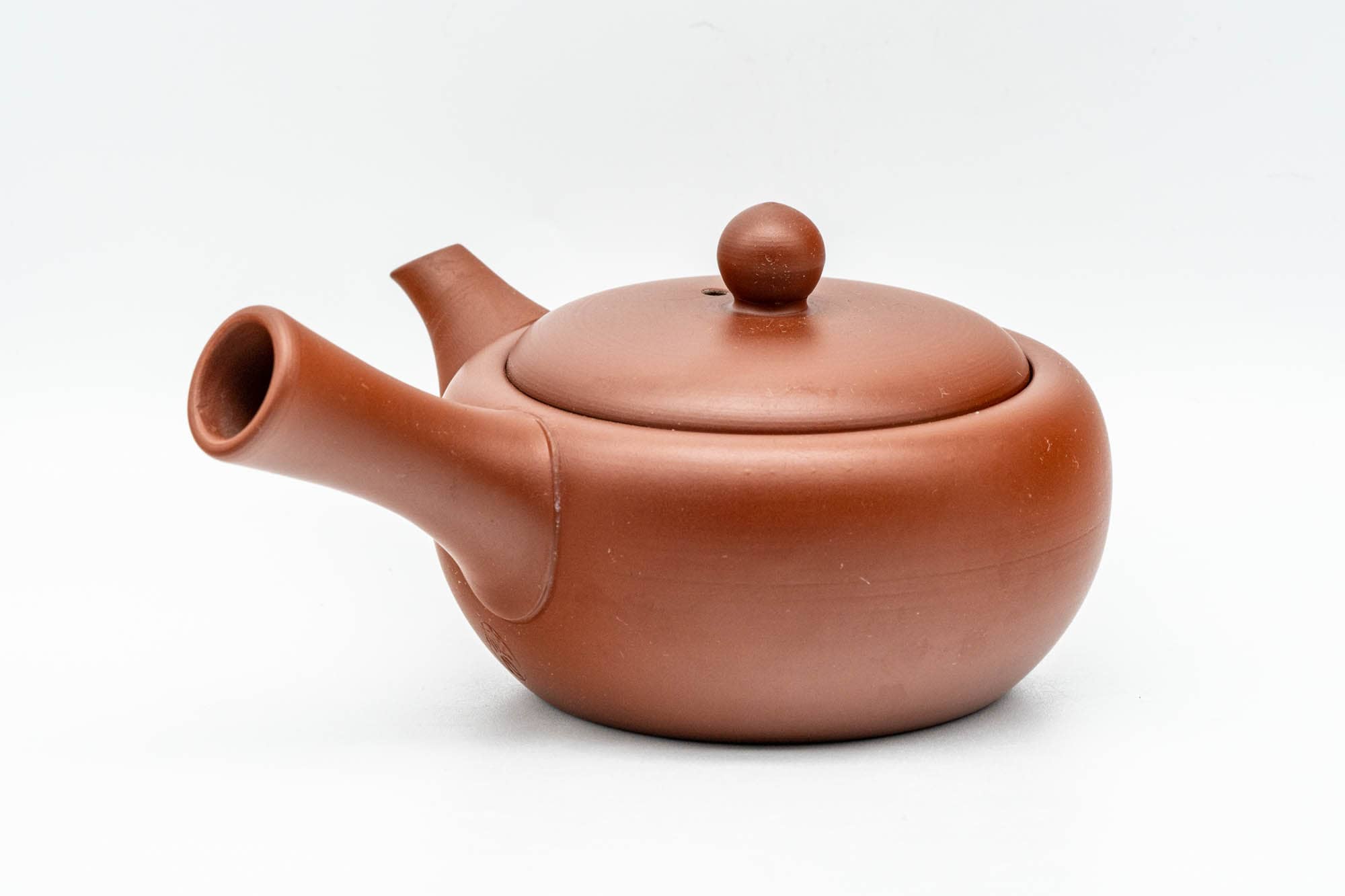 Japanese Kyusu - Small Red Shudei Tokoname-yaki Debeso Teapot - 120ml