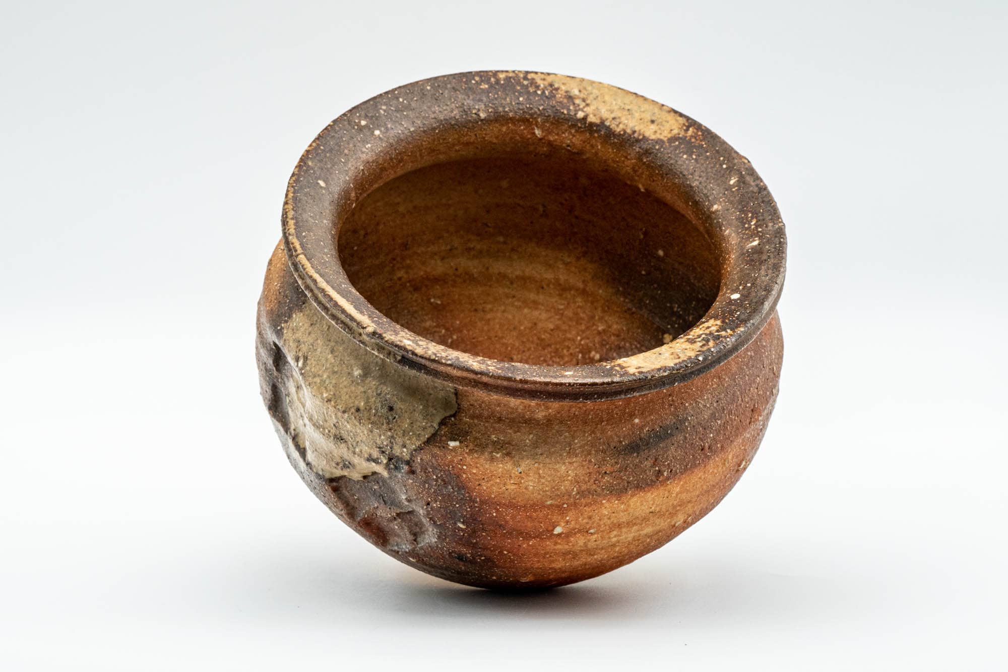 Japanese Kensui - Ash Glazed Shigaraki-yaki Water Bowl - 600ml