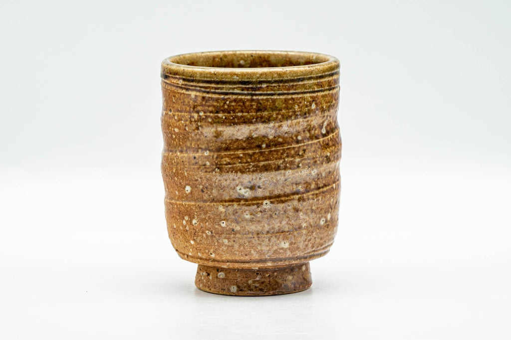 Japanese Teacup - Ash Glazed Shigaraki-yaki Tsutsu-gata Yunomi - 190ml
