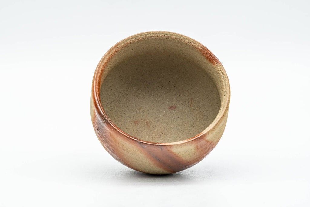 Japanese Teacup - Orange Hidasuki Bizen-yaki Yunomi - 75ml