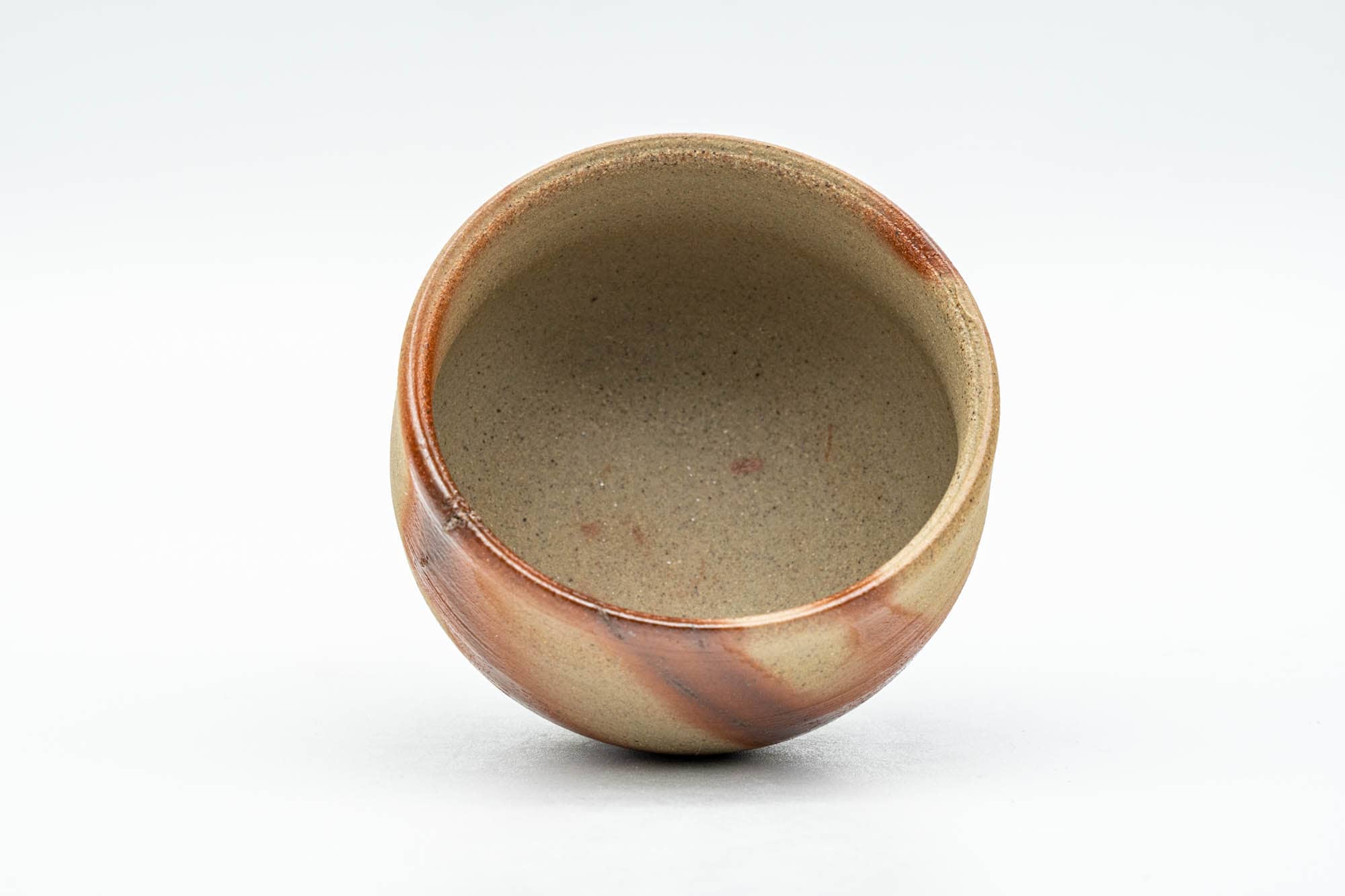 Japanese Teacup - Orange Hidasuki Bizen-yaki Yunomi - 75ml