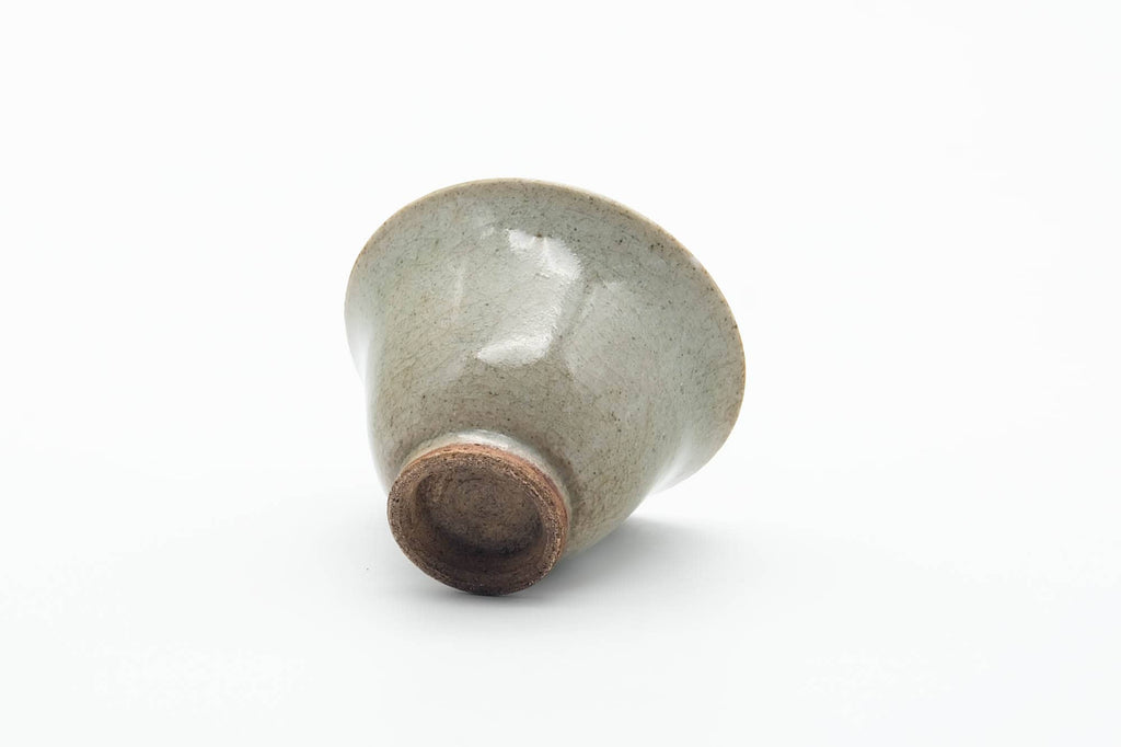 Japanese Teacup - Small Sage Gray Celadon Glazed Guinomi - 50ml
