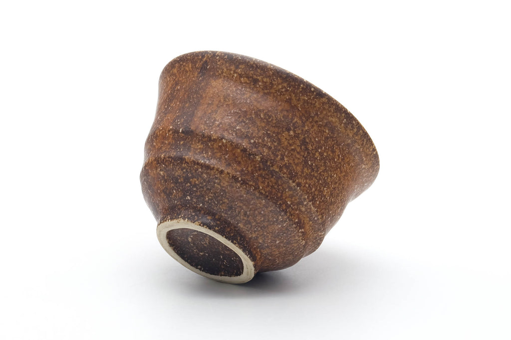 Japanese Teacup - Brown Earthy Textured Yunomi - 180ml