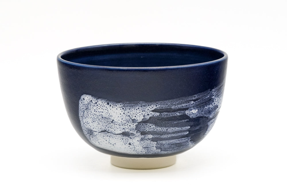 Blue Hakeme Kiyomizu Chawan