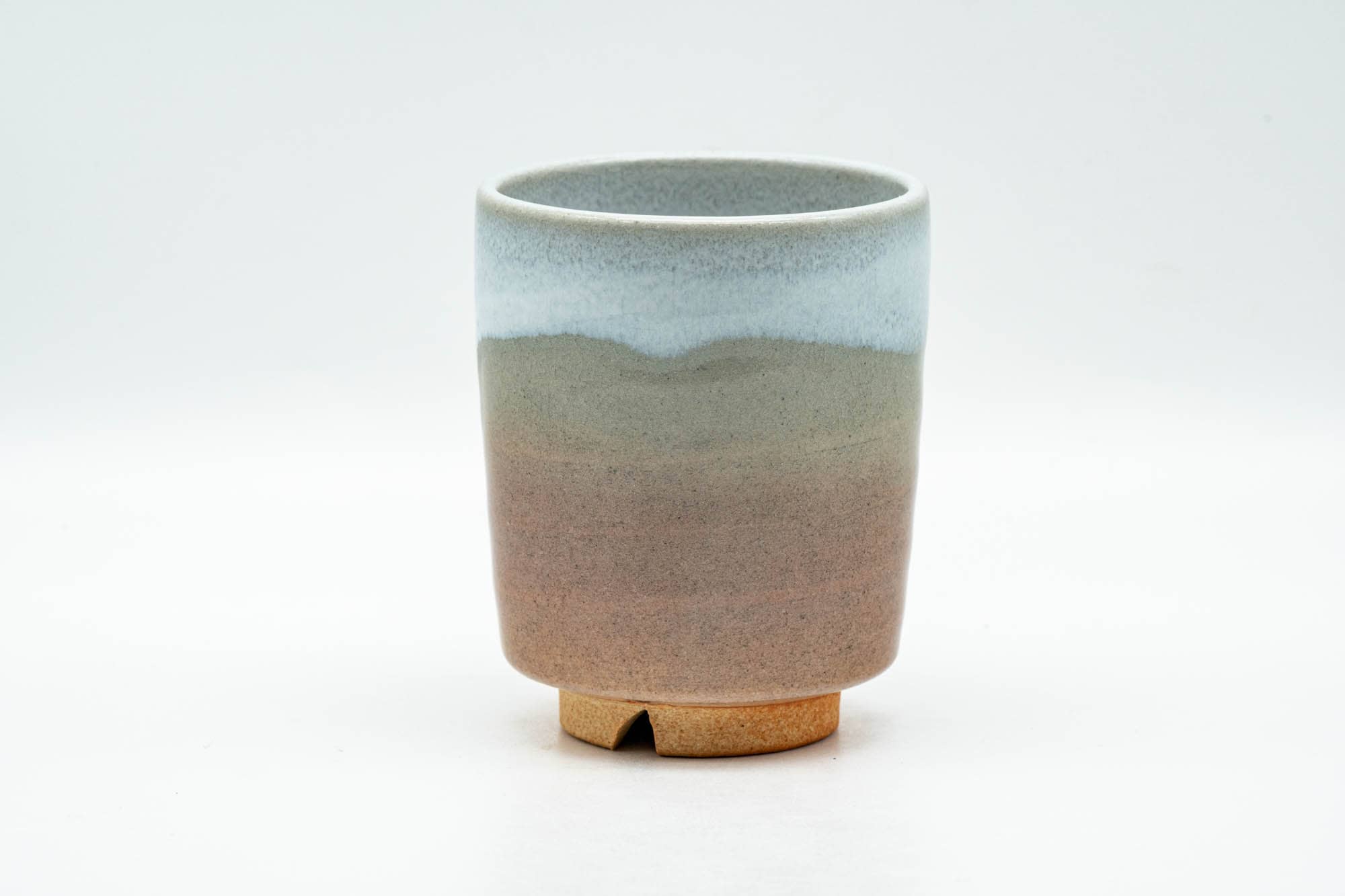 Japanese Teacup - Peach White Drip-Glazed Hagi-yaki Yunomi - 140ml