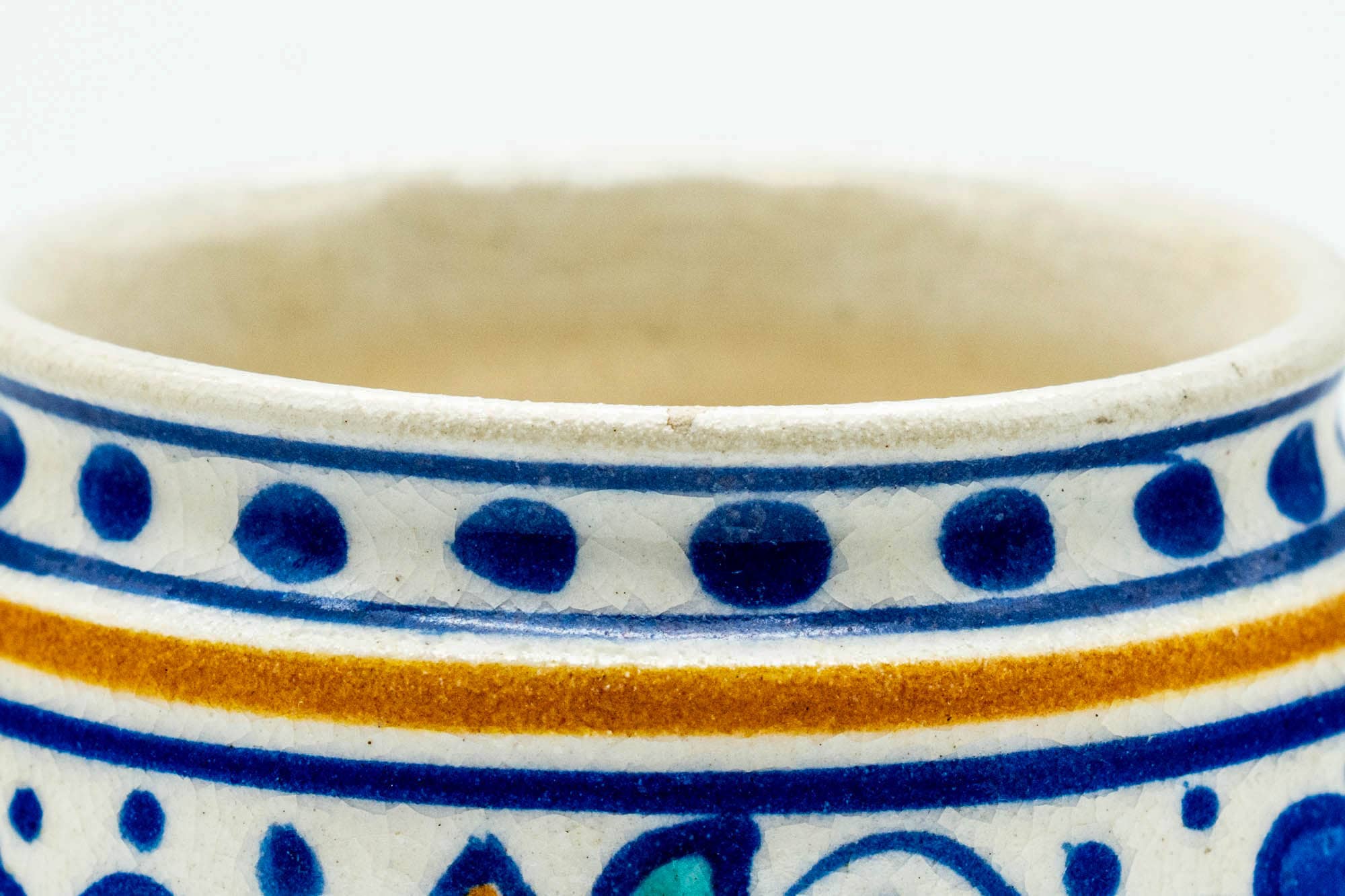 Japanese Futaoki - 加賀瑞山 Kaga Zuizan - Oranda Banko-yaki Lid Rest