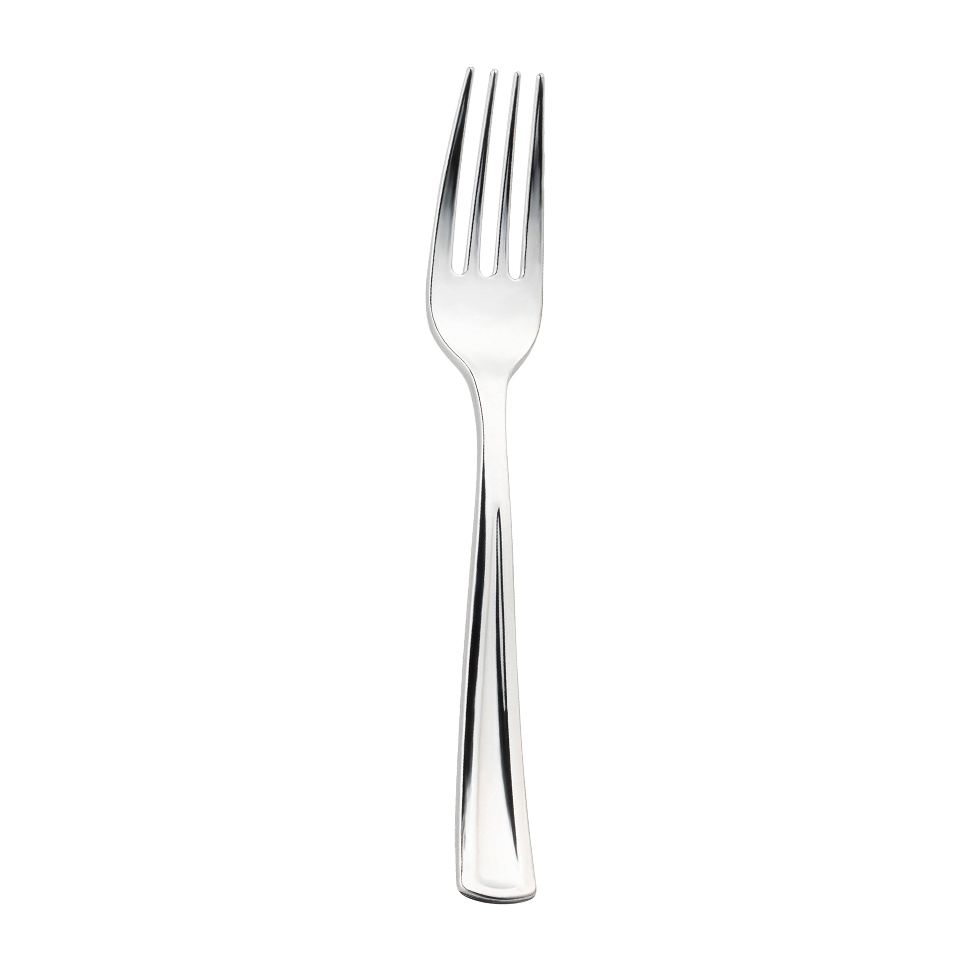 Shiny Metallic Silver Plastic Forks