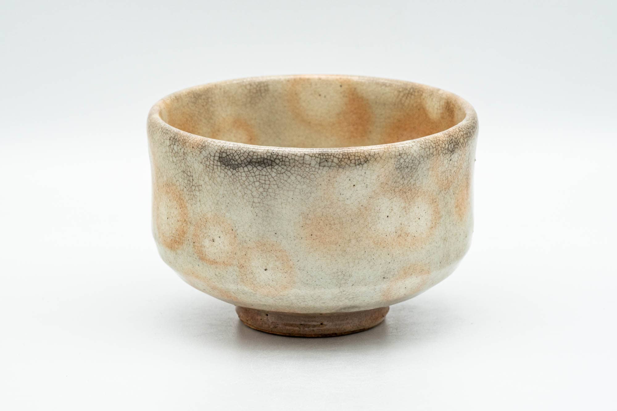Japanese Matcha Bowl - Beige Gohonte Hagi-yaki Chawan - 200ml