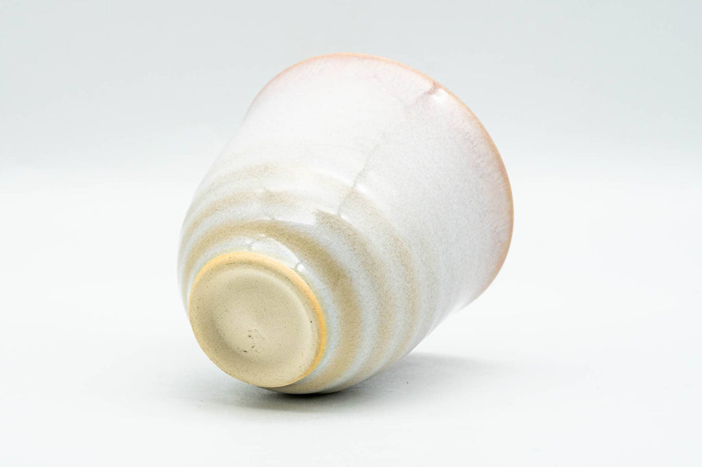 Japanese Teacup - Pink Cerulean Crazed Interior Glaze Yunomi - 115ml
