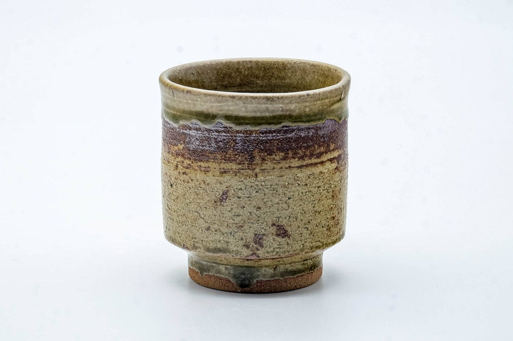 Japanese Teacup - Dark Beige Drip-Glazed Yunomi - 180ml