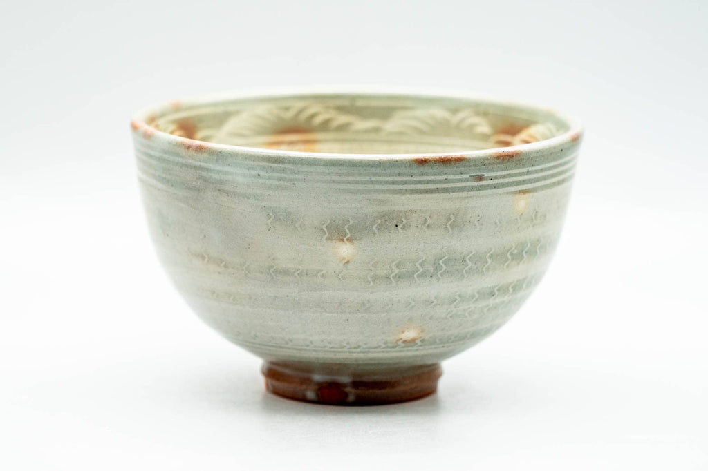 Japanese Matcha Bowl - Beige Pink Gohonte Glazed Hagi-yaki Chawan - 350ml