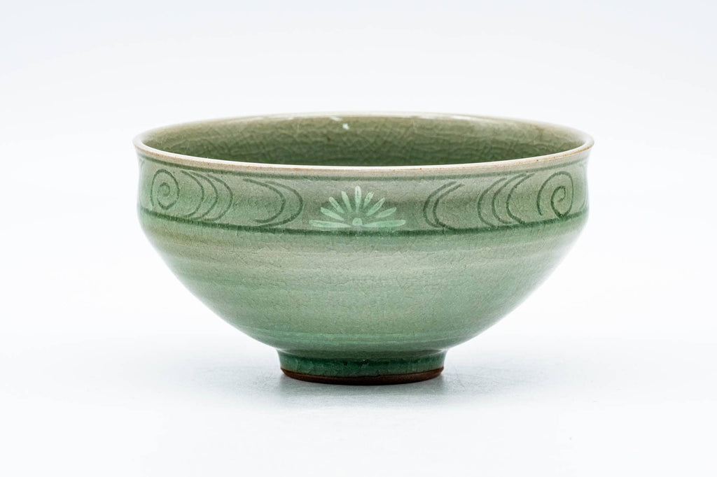 Japanese Matcha Bowl - Green Celadon Tenmoku Chawan - 200ml