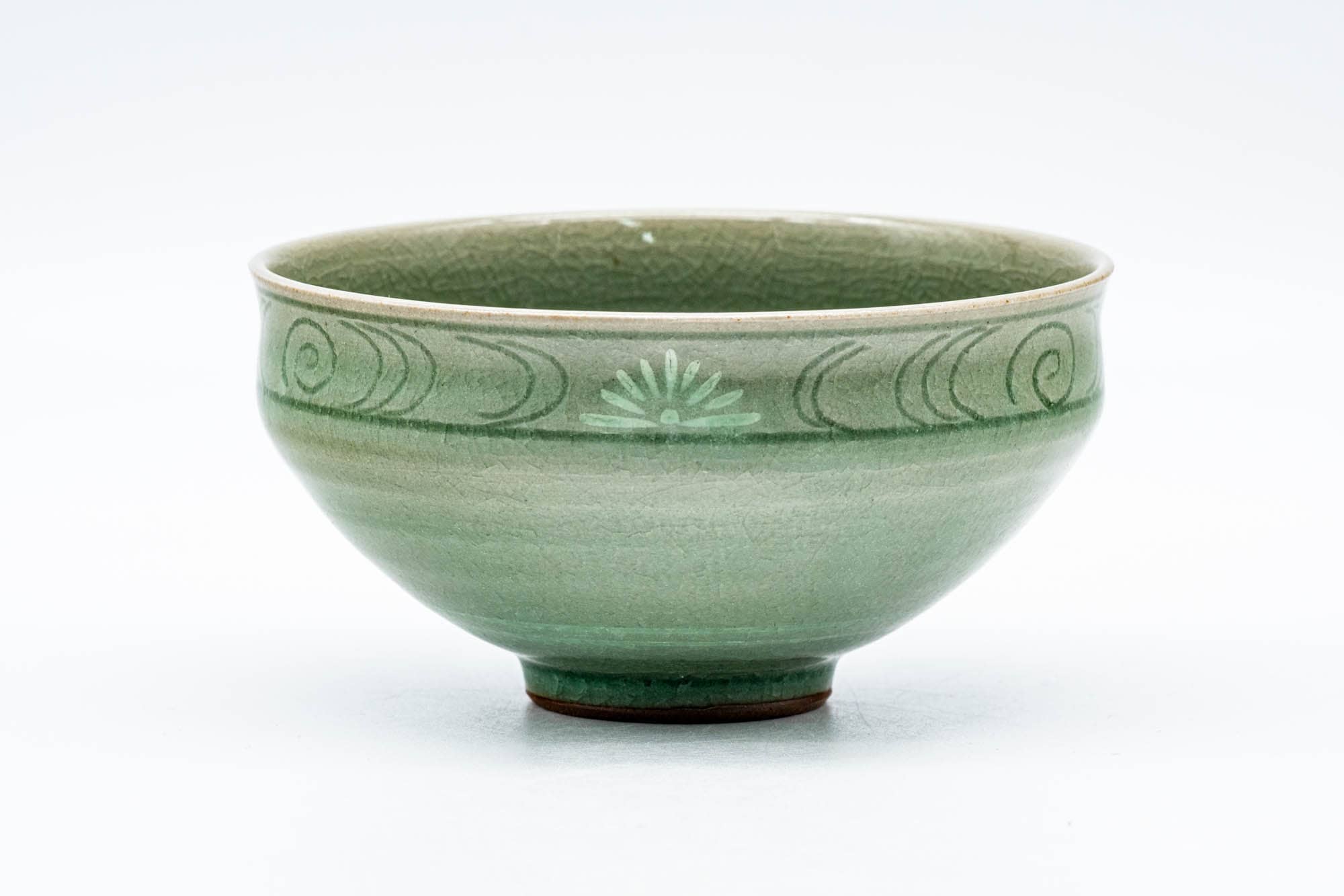 Japanese Matcha Bowl - Green Celadon Tenmoku Chawan - 200ml