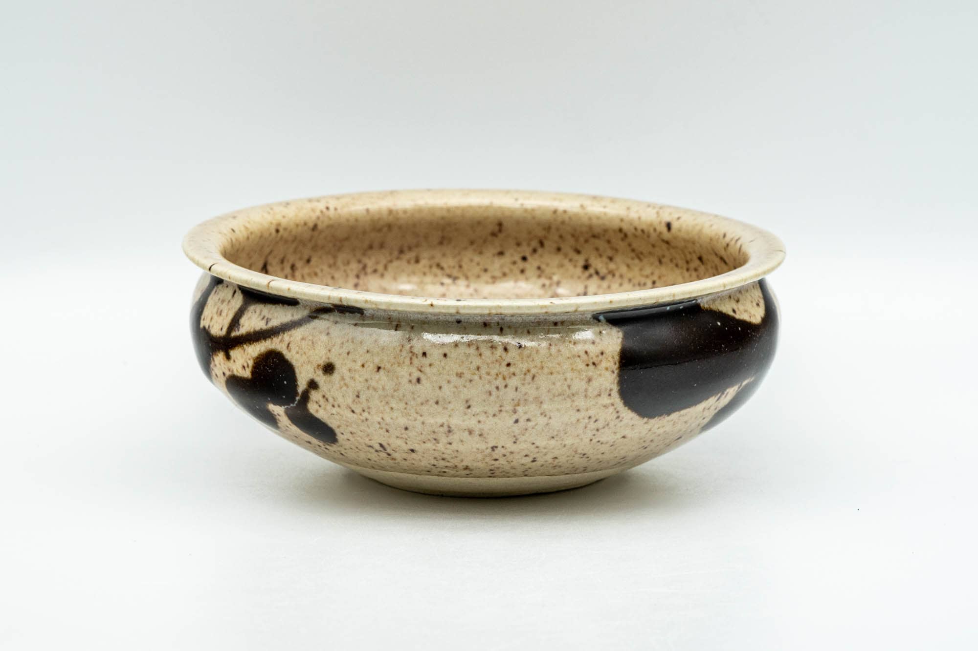 Japanese Kensui - Abstract Beige Speckled Glaze Water Bowl - 250ml