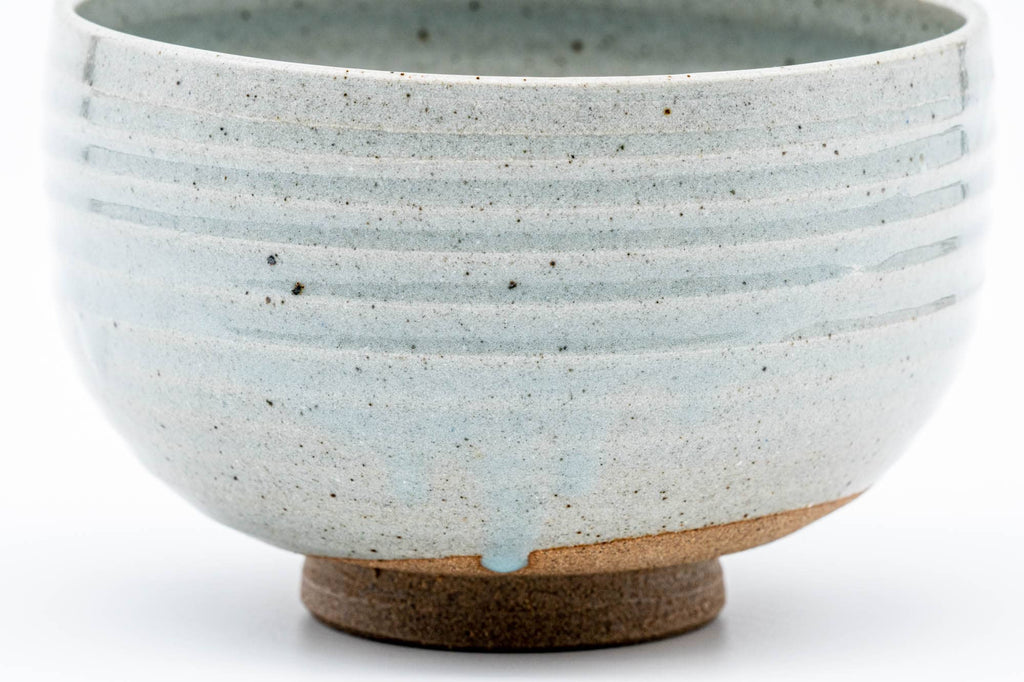 Japanese Matcha Bowl - Grey Mottled Karatsu-yaki Hantsutus-gata Chawan - 475ml