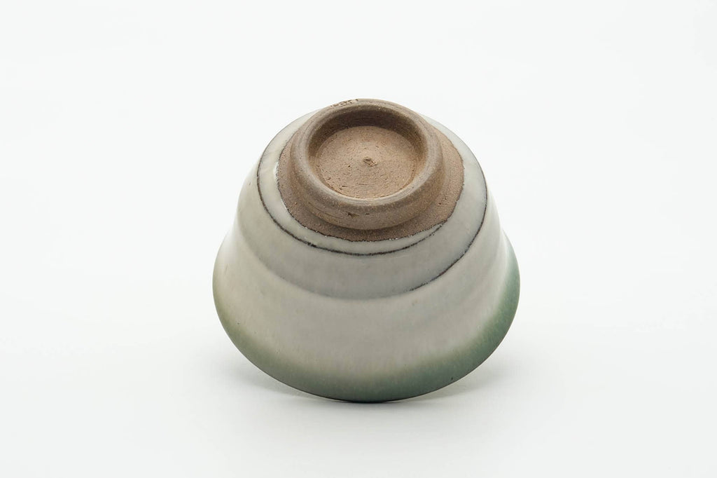 Japanese Teacup - Green White Drip-Glazed Agano-yaki Yunomi - 150ml