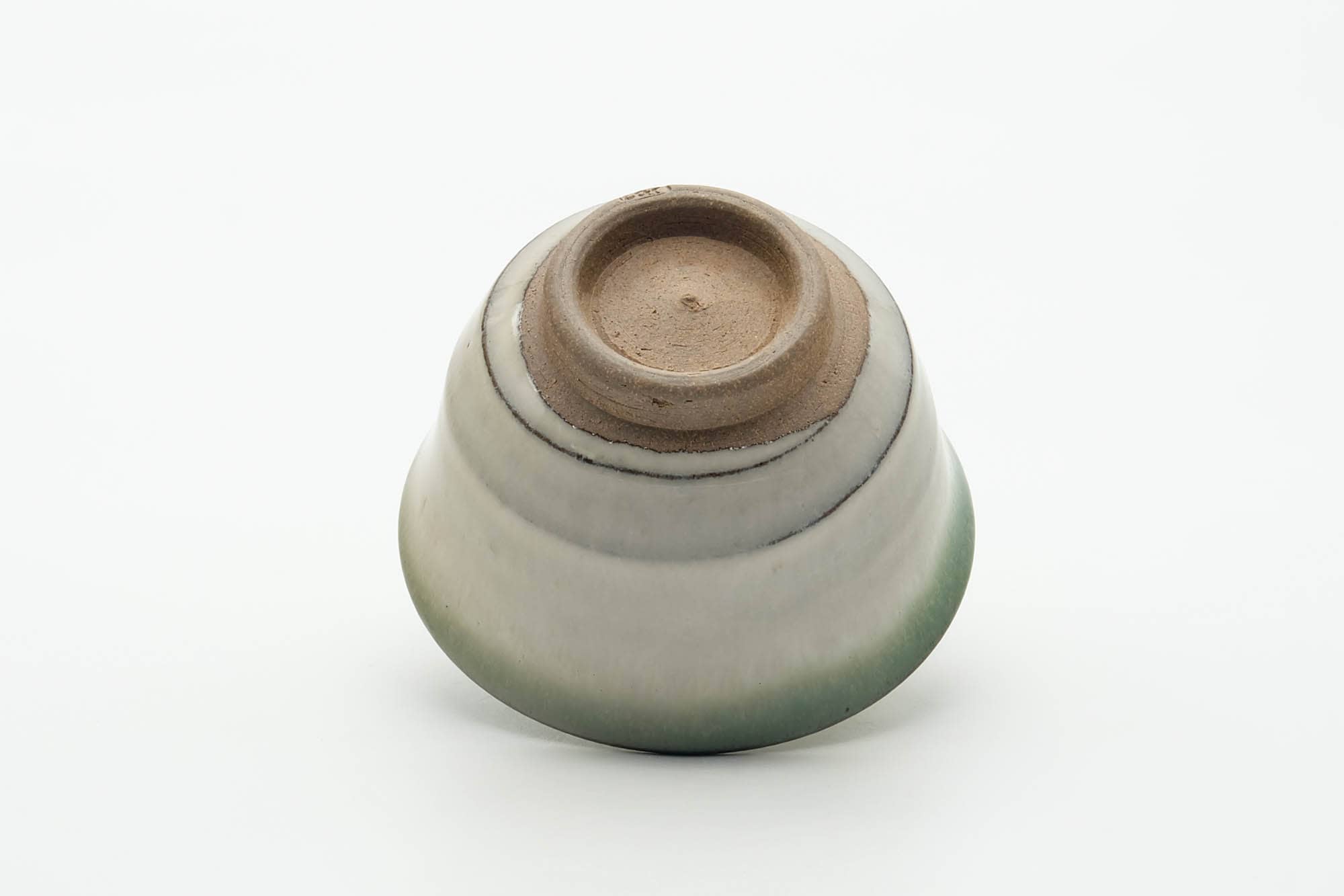 Japanese Teacup - Green White Drip-Glazed Agano-yaki Yunomi - 150ml