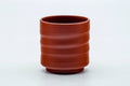 Japanese Teacup - Spiraling Red Shudei Tokoname-yaki Yunomi - 100ml