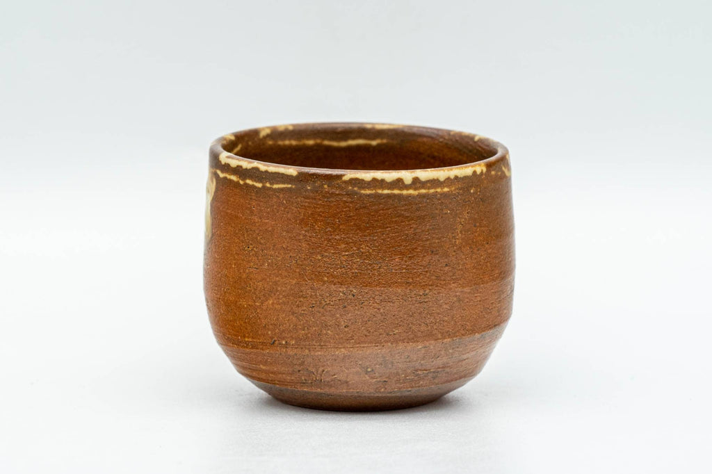 Japanese Teacup - Small Brown Ash-Glazed Guinomi - 50ml