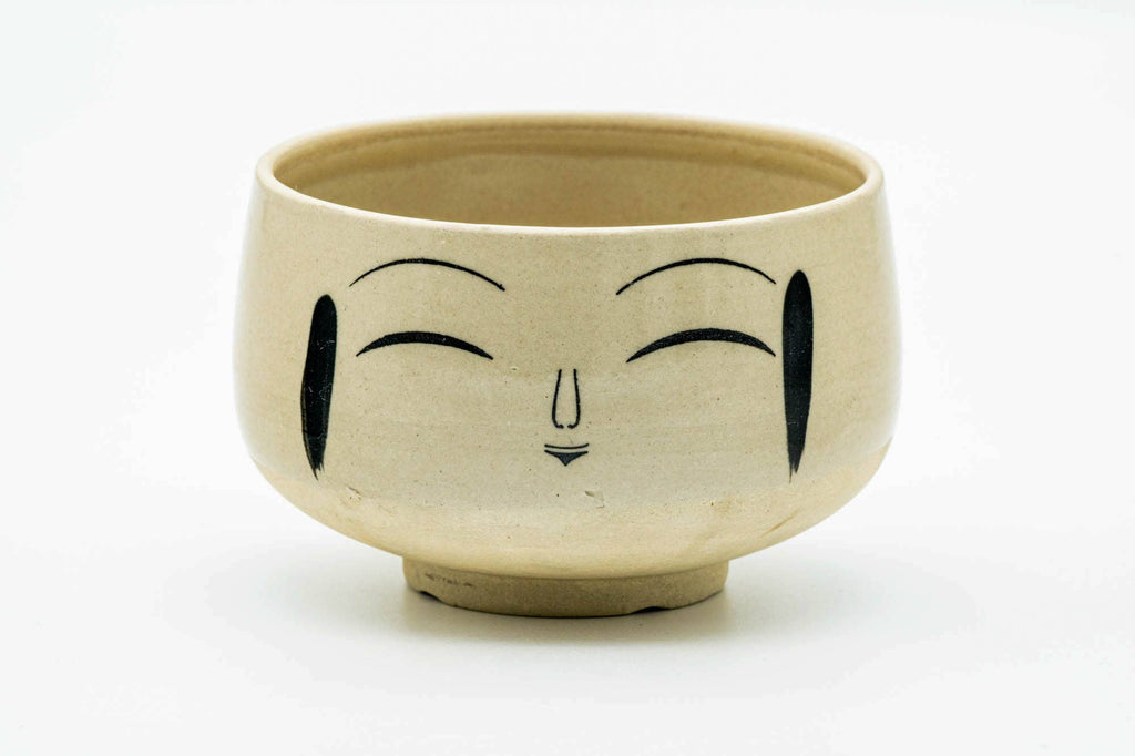 Japanese Matcha Bowl - Smiling Face Wan-nari Chawan - 300ml