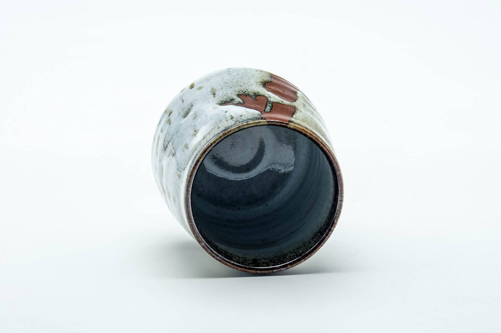 Japanese Teacup - Milky White Drip-Glazed Yunomi - 120ml