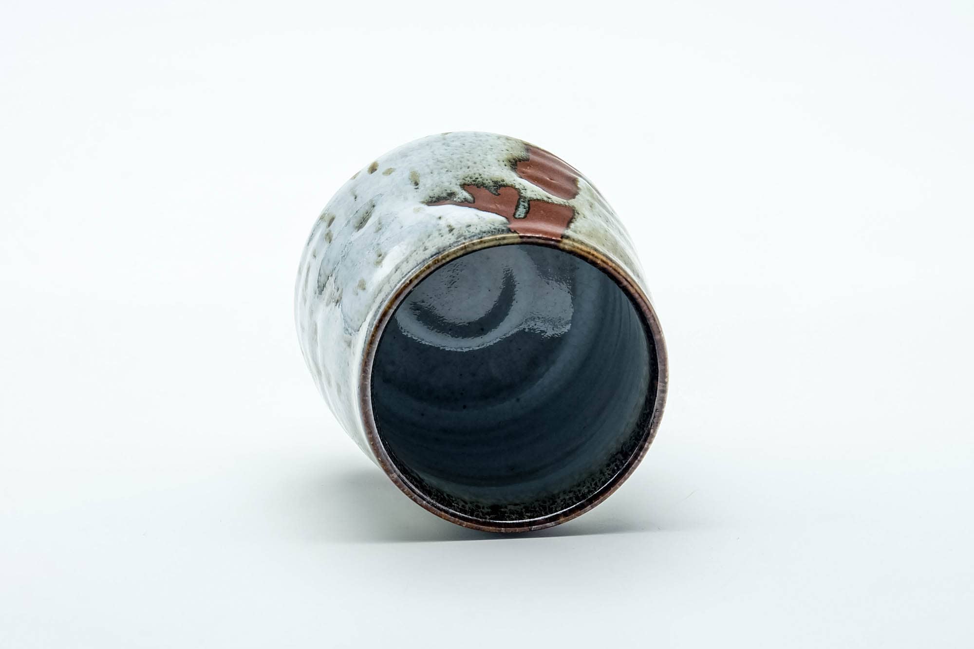 Japanese Teacup - Milky White Drip-Glazed Yunomi - 120ml